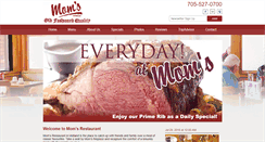 Desktop Screenshot of momsrestaurantmidland.com